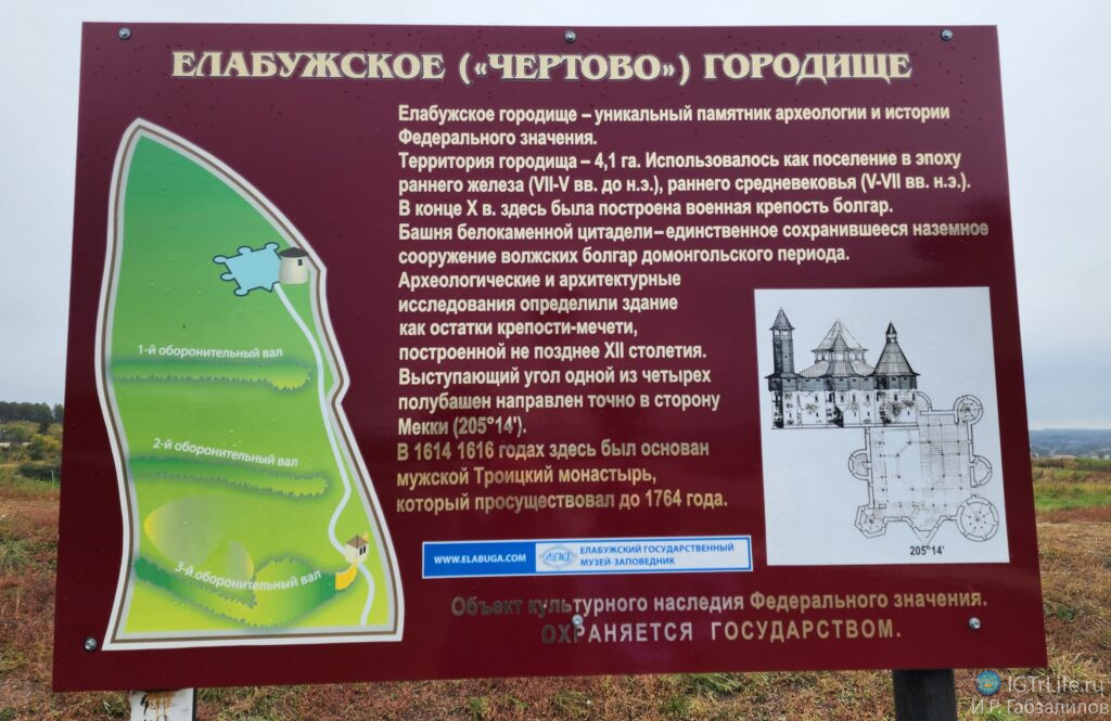 Елабужское «Чертово» городище и сквер тысячелетия Елабуги