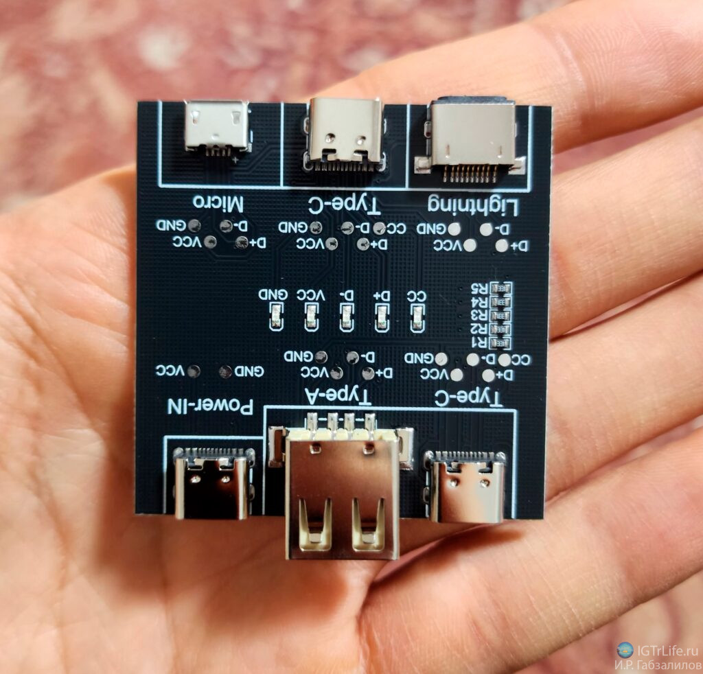 Тестер целостности USB кабелей зарядки